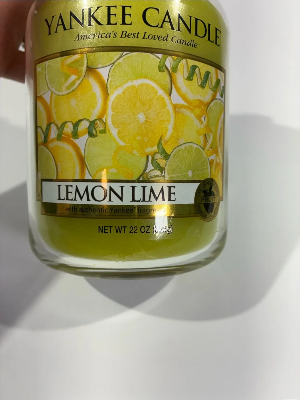 Yankee Candle Lemon Lime 22 Oz Large Jar Retired Vintage Unburned